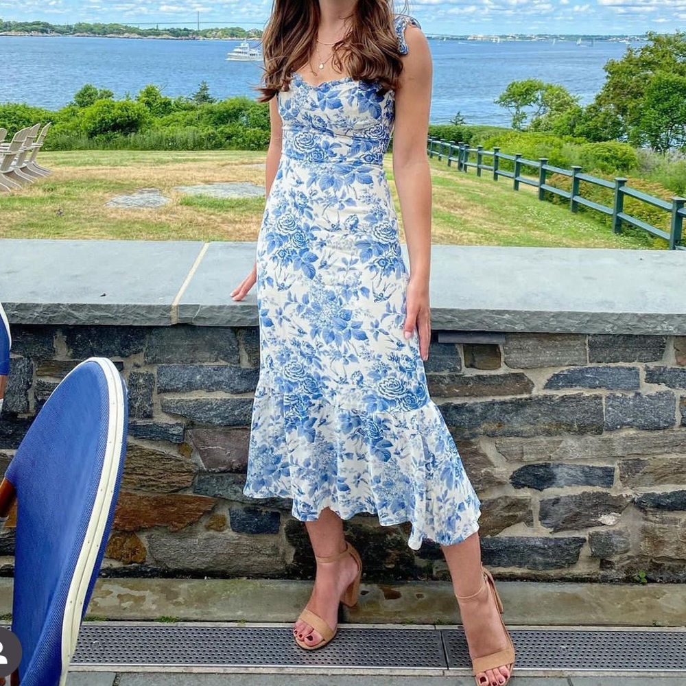 Reformation Nikita Dress in Pompadour